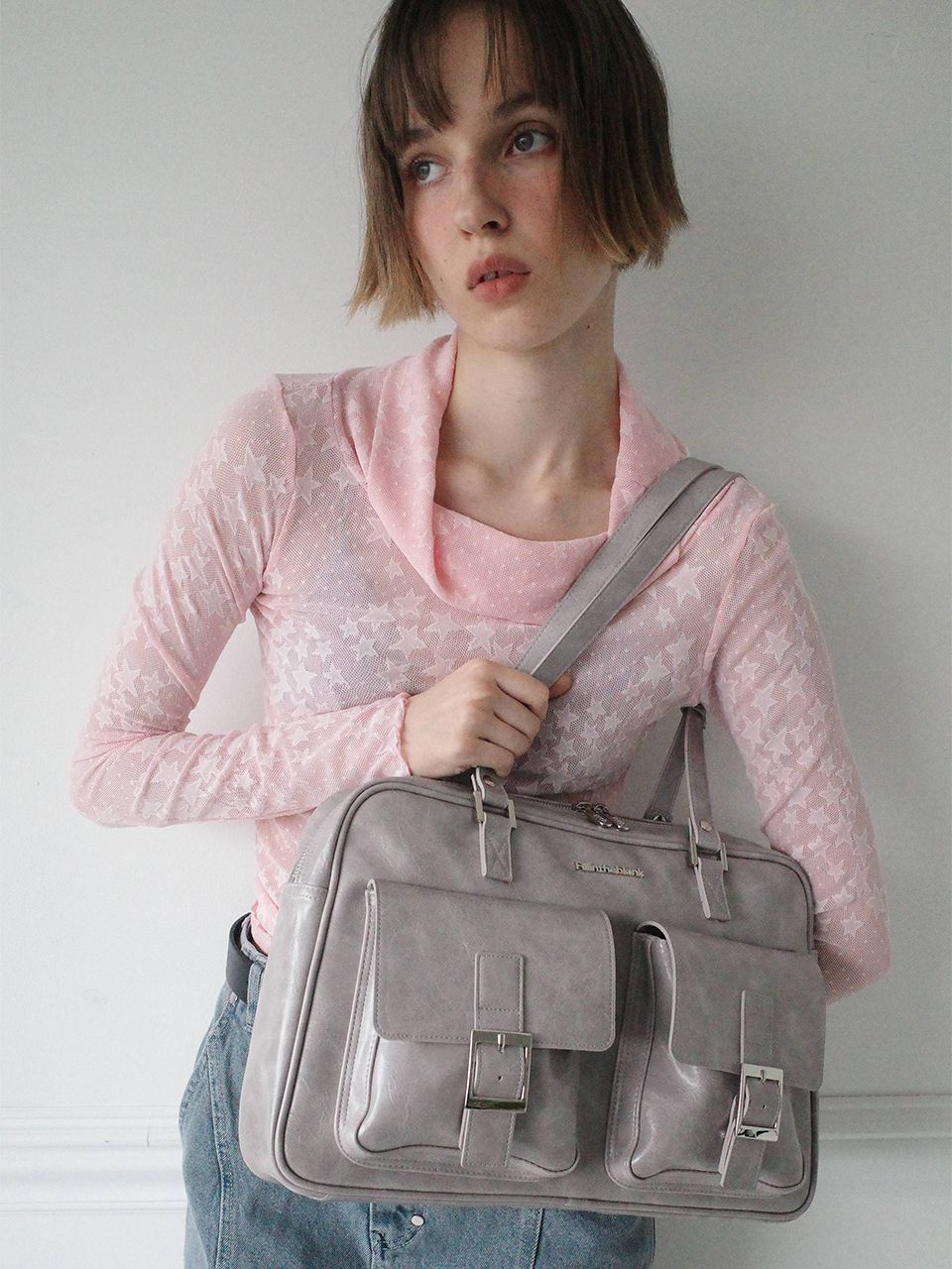 MUSINSA | FILLINTHEBLANK PK Shoulder Bag (marble)(stone)
