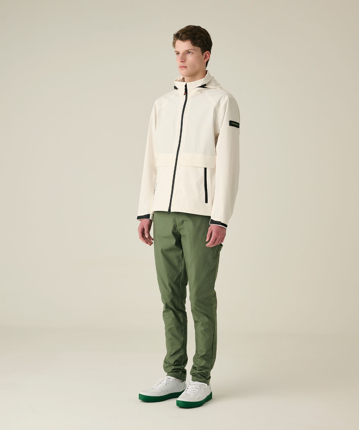 코너그린(CORNER GREEN) 하이브리드 골프레인자켓 [크림] MGJ33CRE