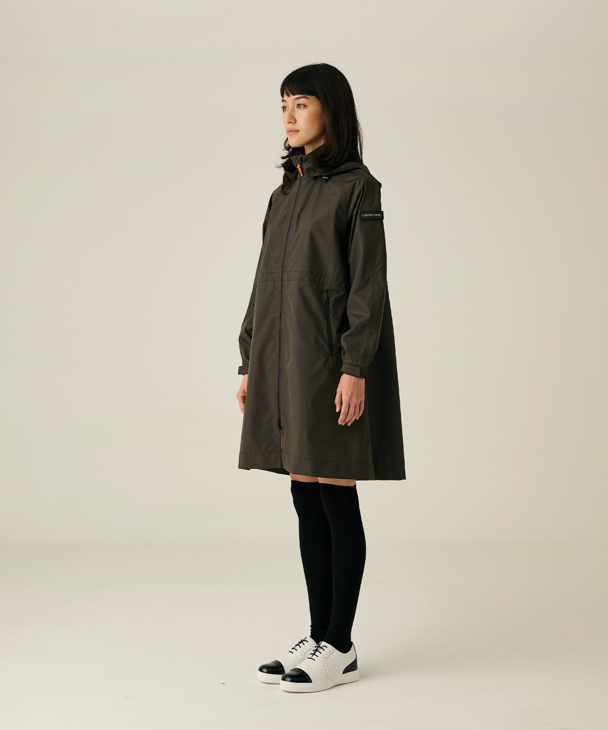 코너그린(CORNER GREEN) 스윙 골프레인코트 [카키] WGC33KHA