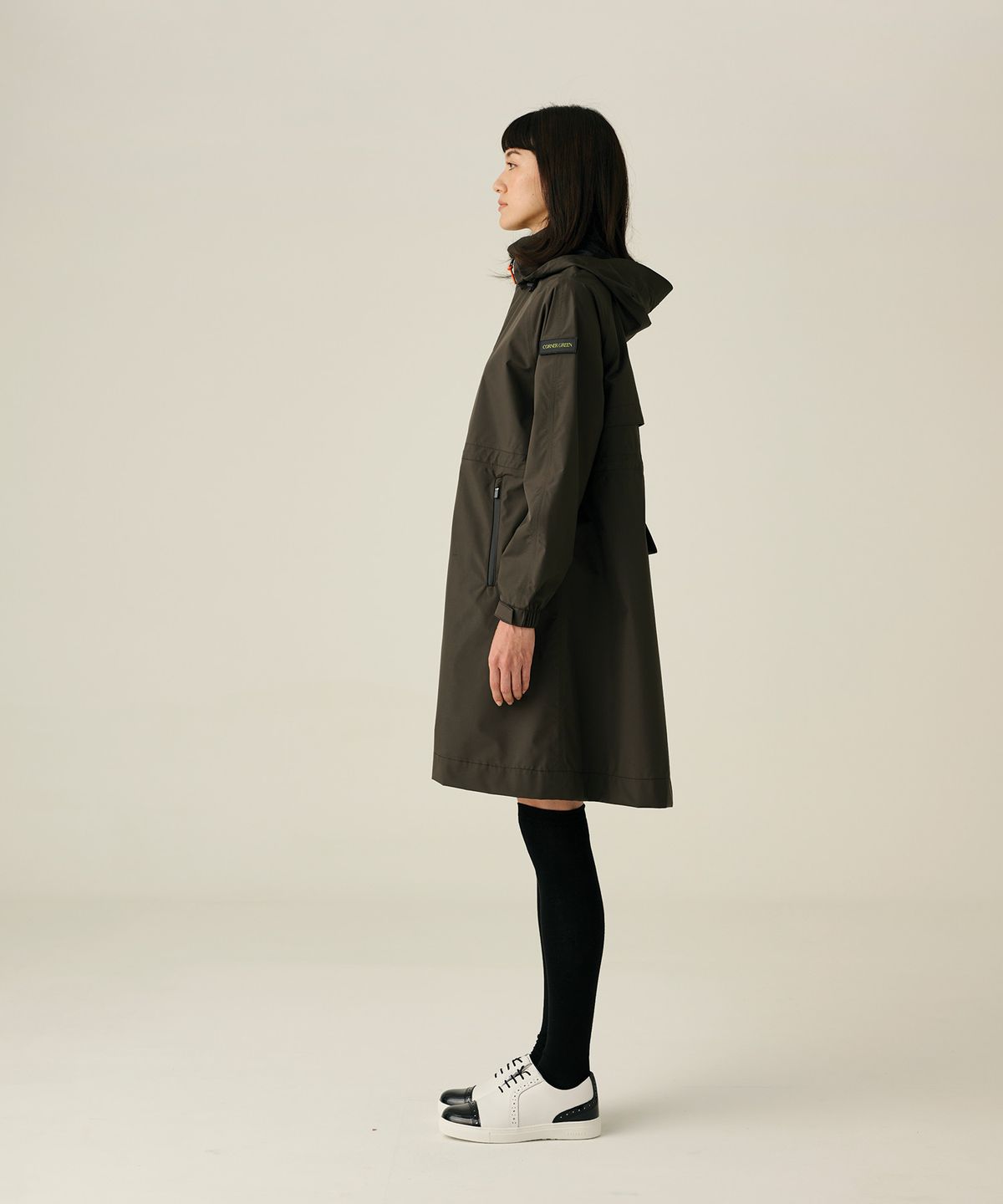 코너그린(CORNER GREEN) 스윙 골프레인코트 [카키] WGC33KHA