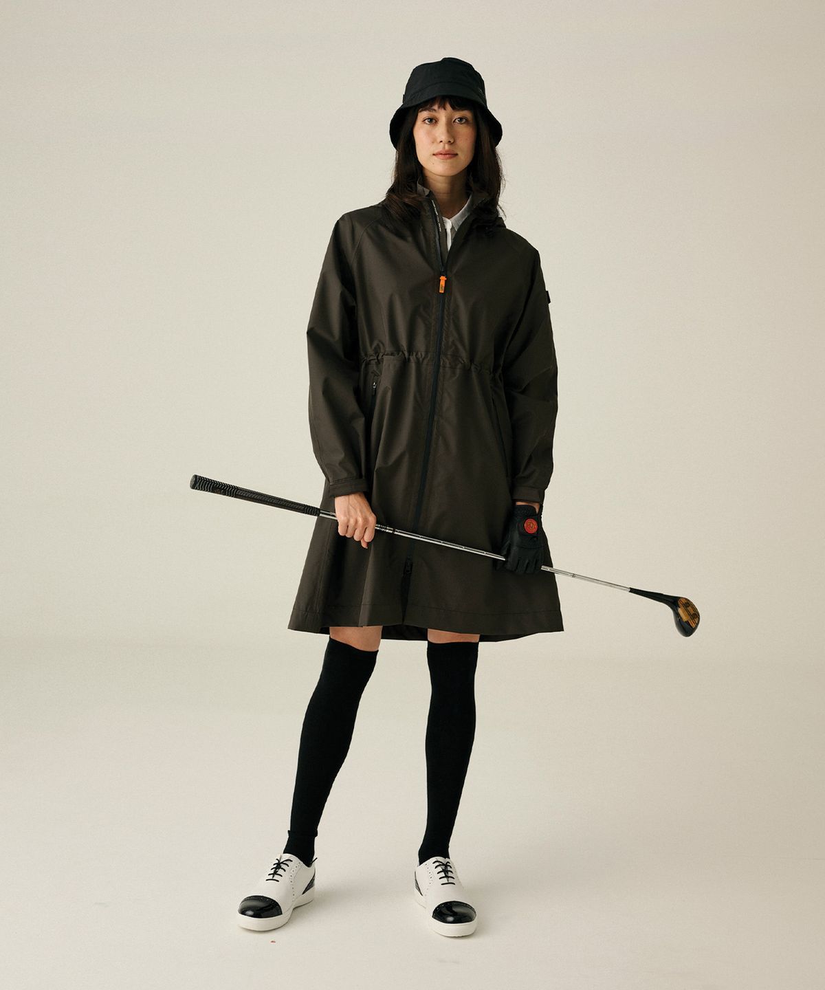코너그린(CORNER GREEN) 스윙 골프레인코트 [카키] WGC33KHA