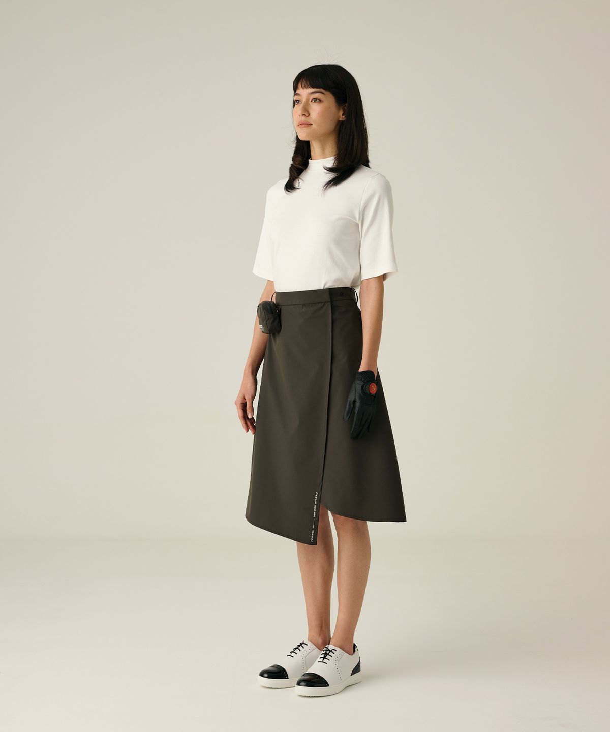 코너그린(CORNER GREEN) 리버티 레인스커트 [블랙] WGS33BLK