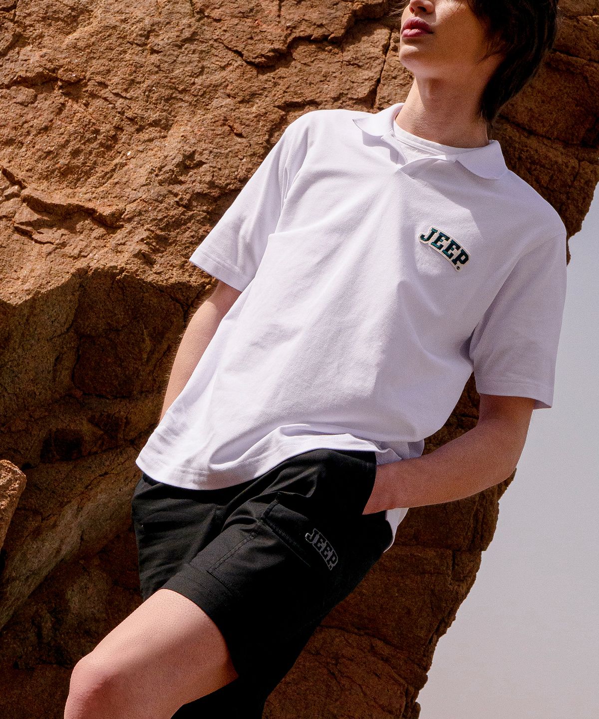 지프(JEEP) Gorpcore Cargo Shorts (JO5PTU952BK)