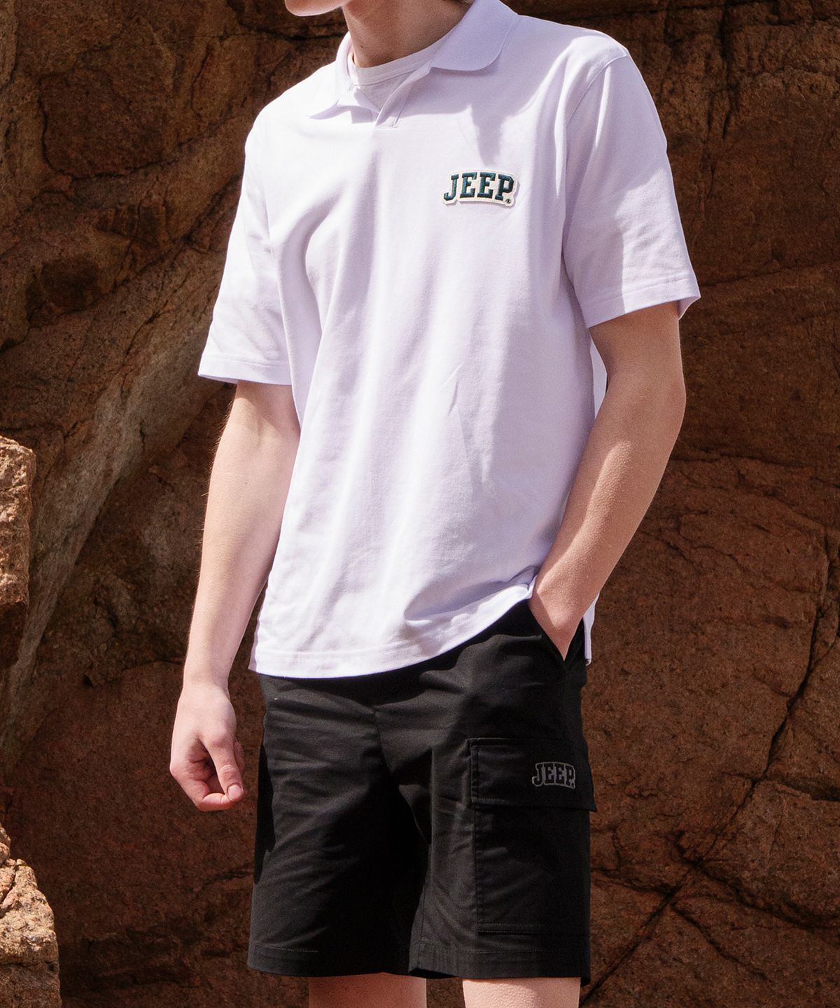 지프(JEEP) Gorpcore Cargo Shorts (JO5PTU952BK)