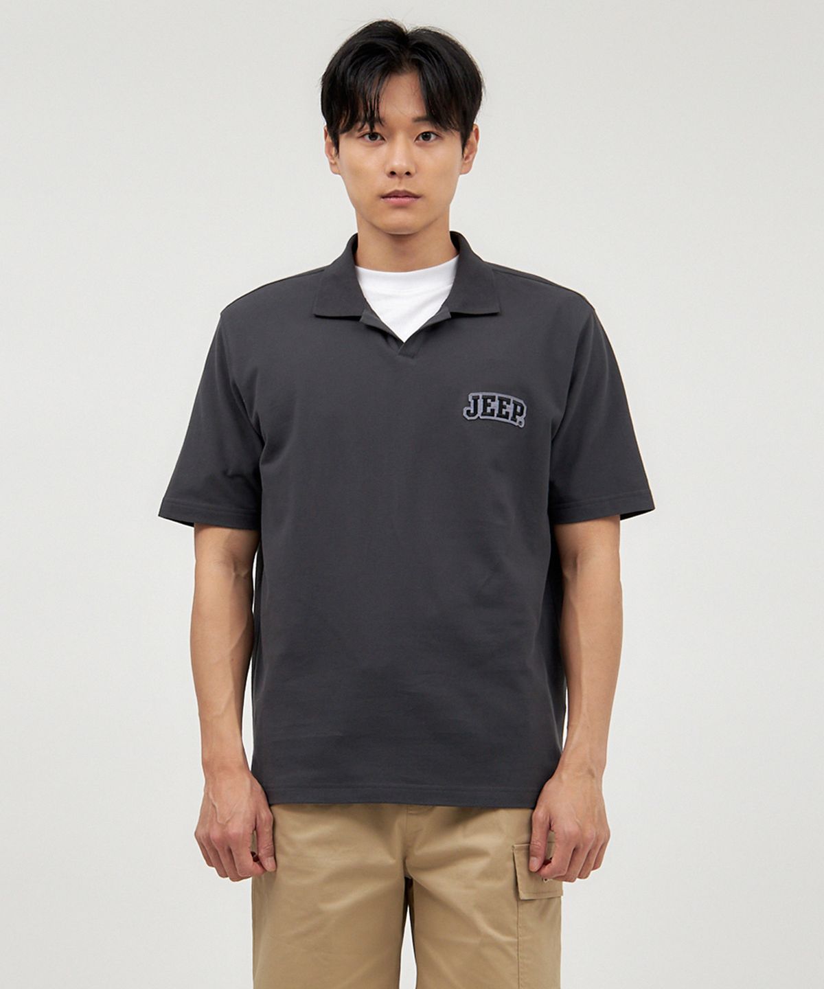 지프(JEEP) Gorpcore Applique-logo PK Shirts (JO5TSU152DG)