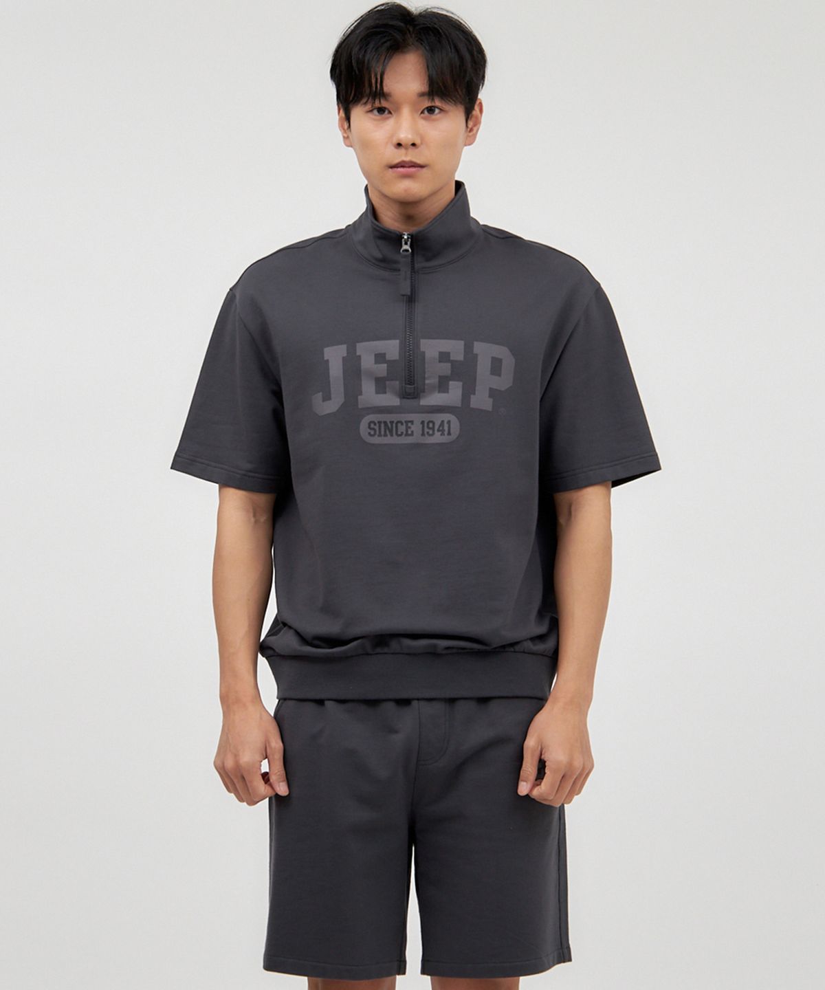 지프(JEEP) Gorpcore Big-logo Sweat Shorts (JO5TSU950DG)
