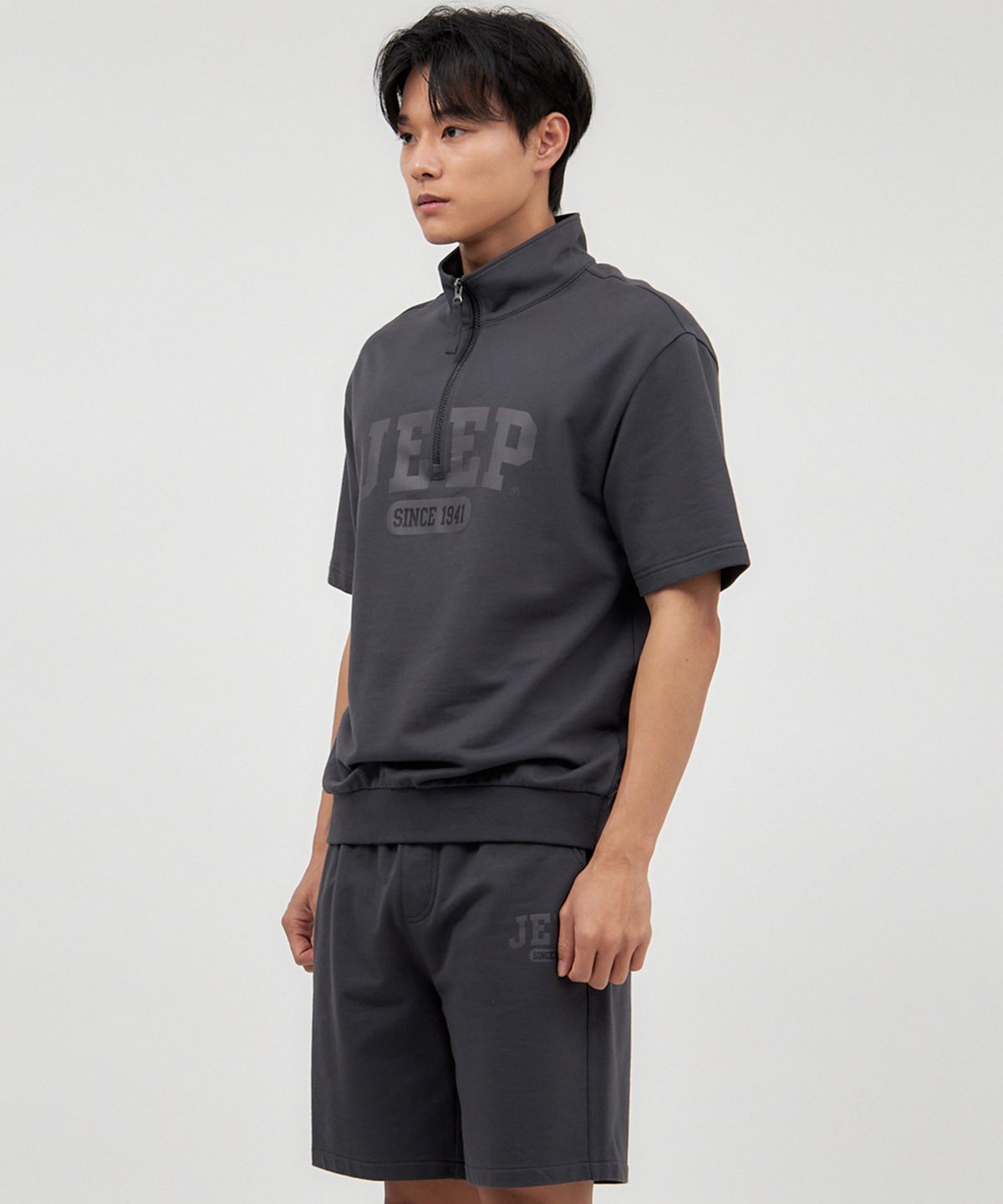 지프(JEEP) Gorpcore Big-logo Sweat Shorts (JO5TSU950DG)