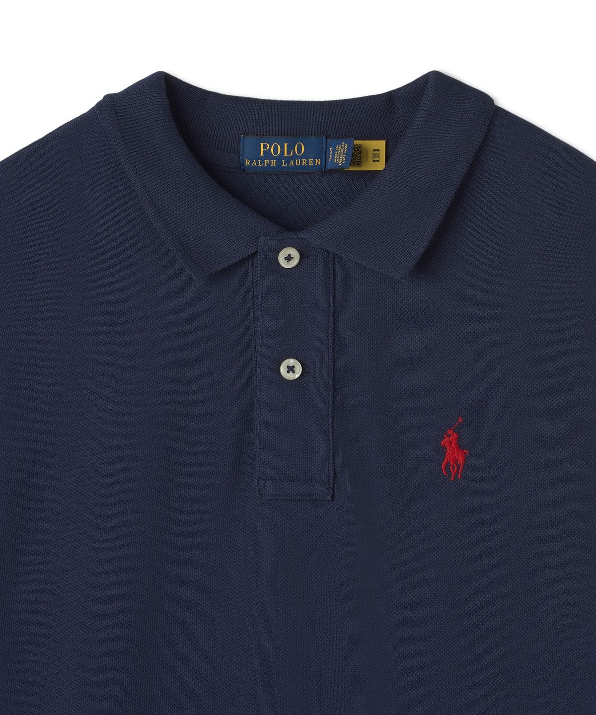 폴로 랄프 로렌(POLO RALPH LAUREN) W 코튼 메시 폴로 드레스 - 네이비