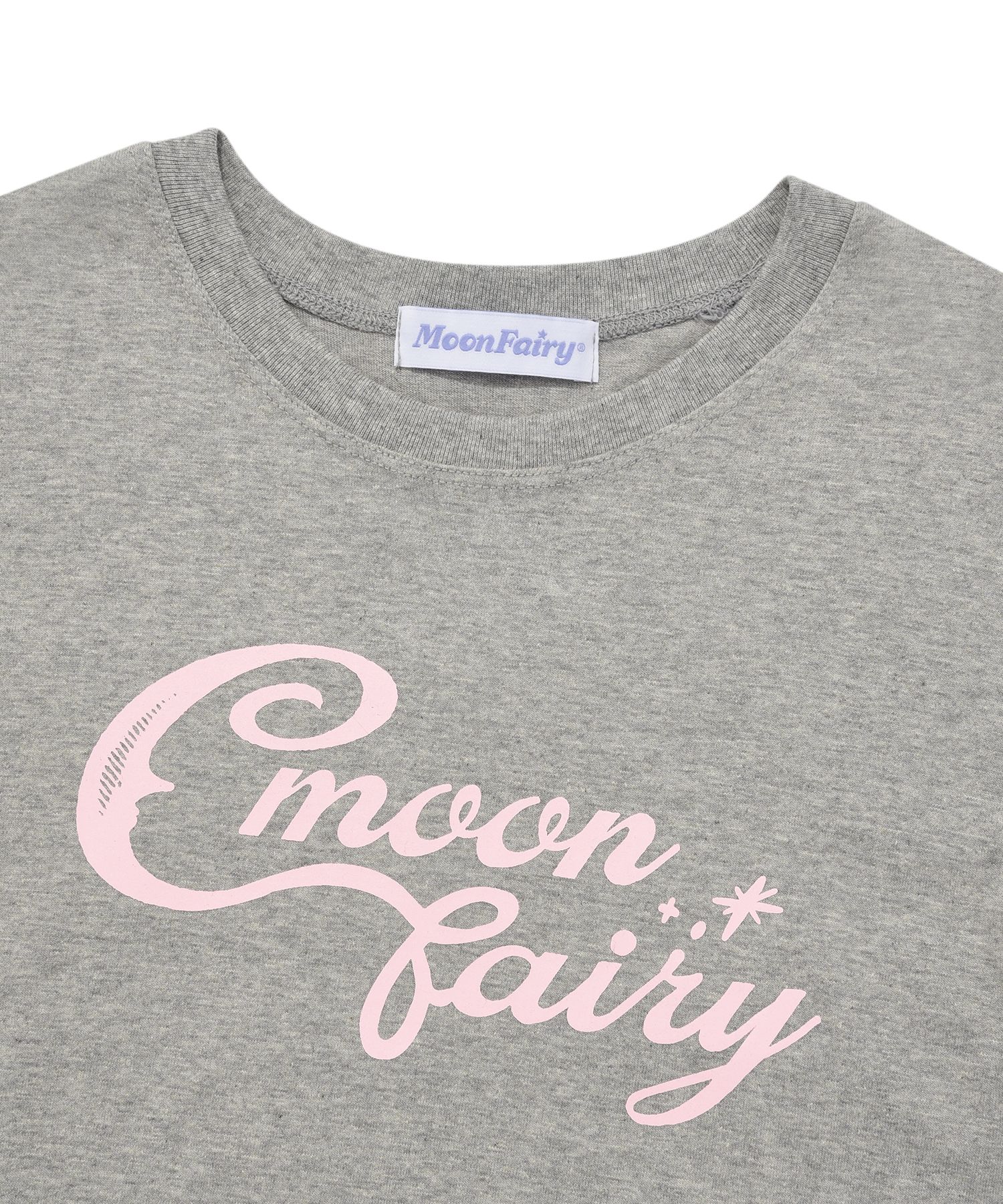 ♥ MOON FAIRY ♥MF FAIRY LINE CROP TEE MUSINSA | MOON FAIRY MF MOON LOGO CROP TEE-GRAY