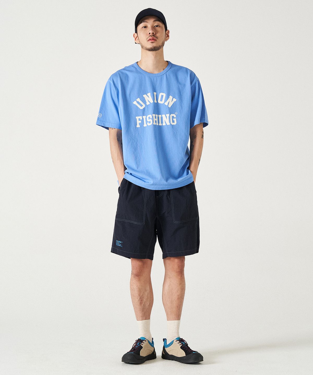 힐리먼트(HELEMENT) 앵글러 그래픽 반팔티 (BLUE)