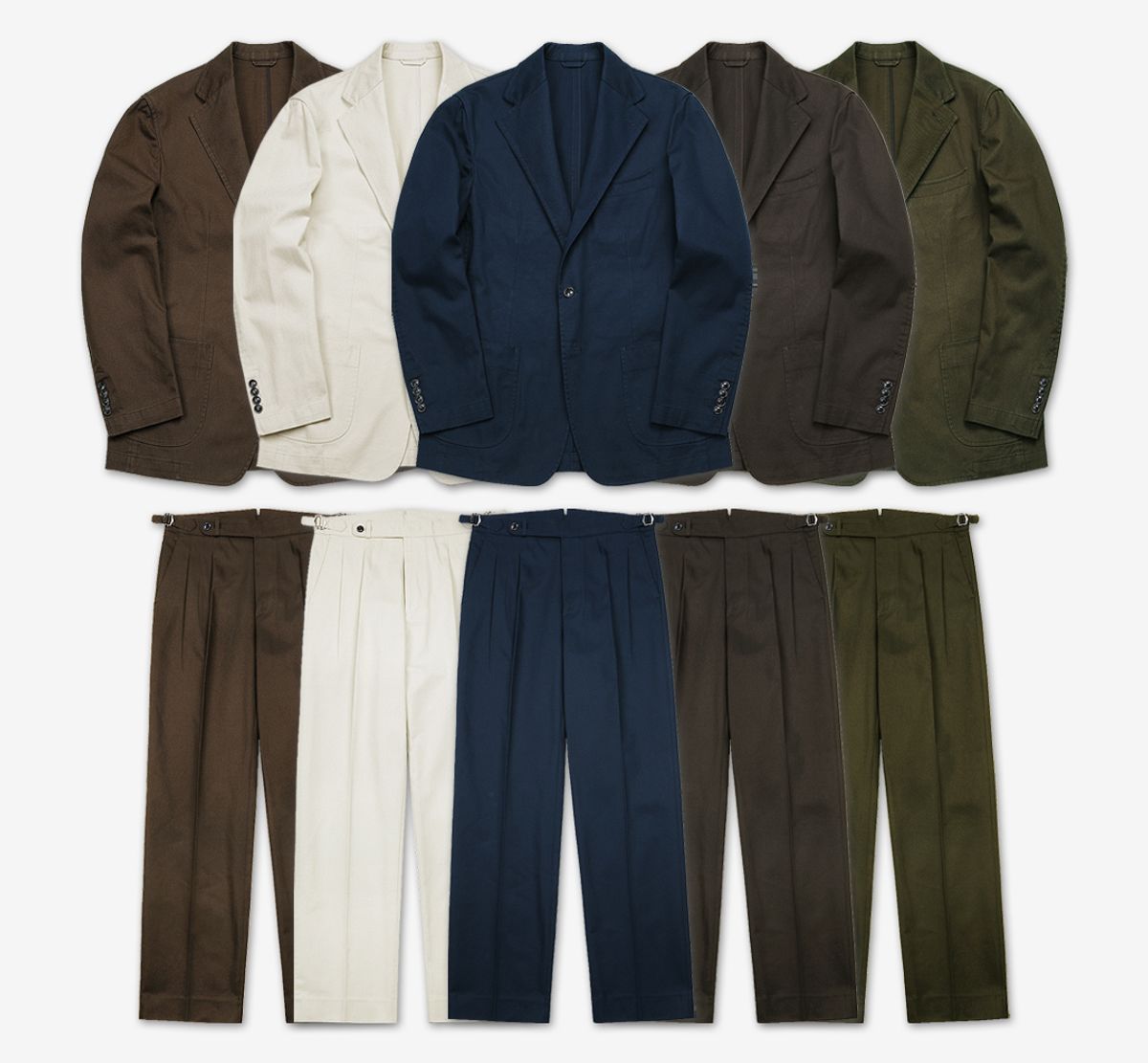 솔티(SORTIE) Reve Cotton Washed Trousers (Navy)