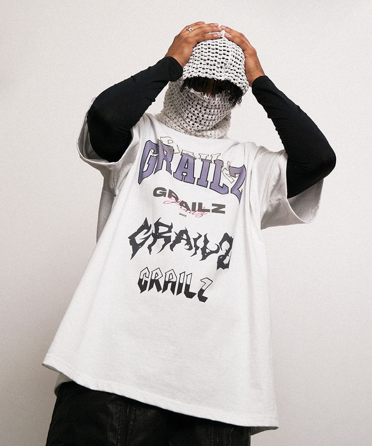 그레일즈(GRAILZ) MULTI LOGO T-SHIRTS [WHITE]