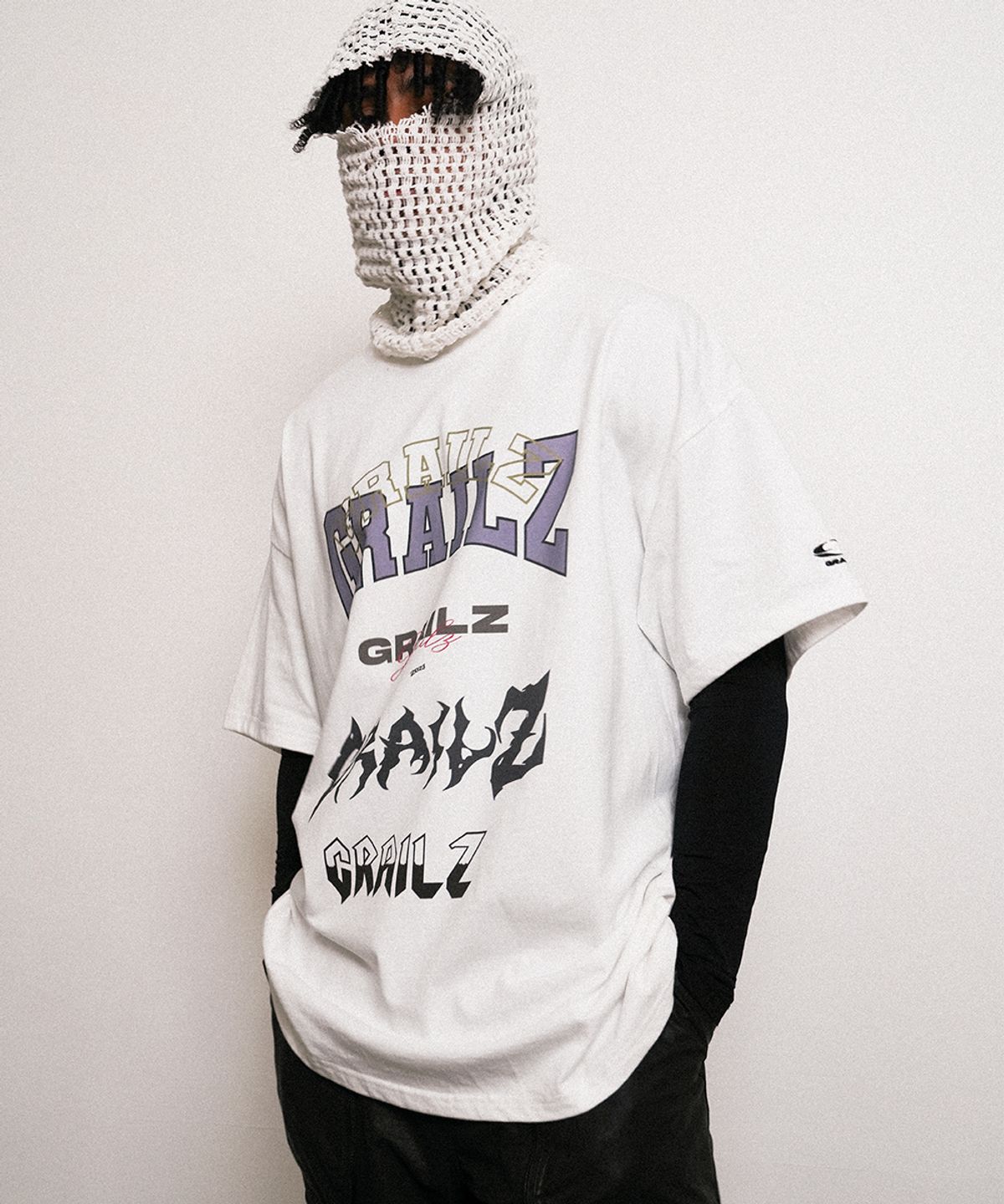 그레일즈(GRAILZ) MULTI LOGO T-SHIRTS [WHITE]