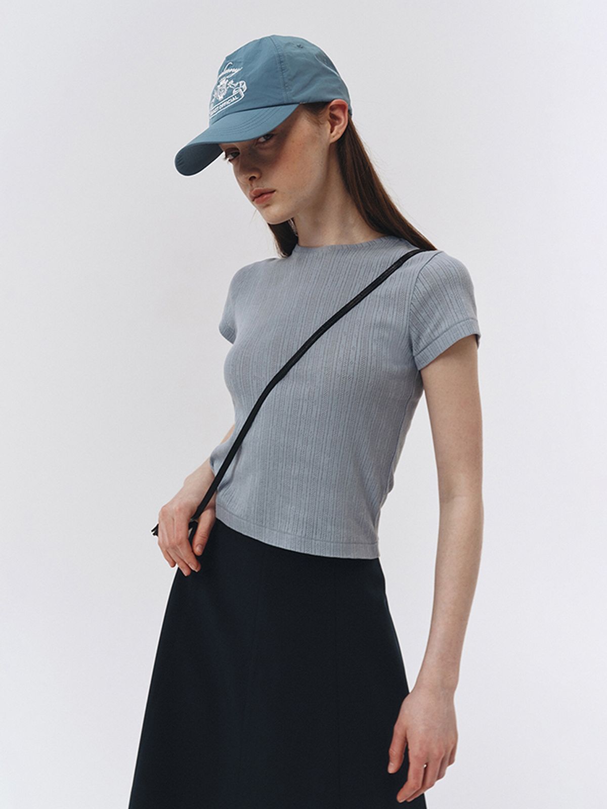 던스트(DUNST) CROCHET T-SHIRT SKY BLUE_UDTS3B224B1