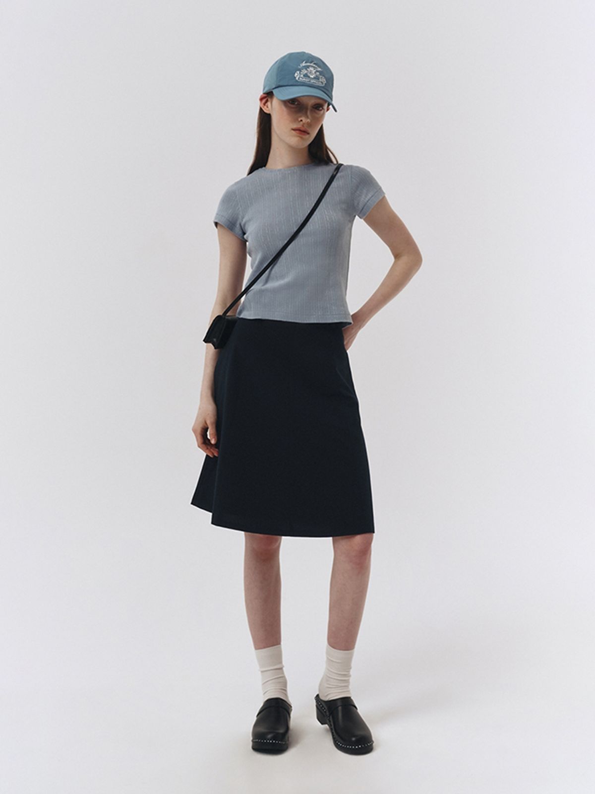 던스트(DUNST) CROCHET T-SHIRT SKY BLUE_UDTS3B224B1