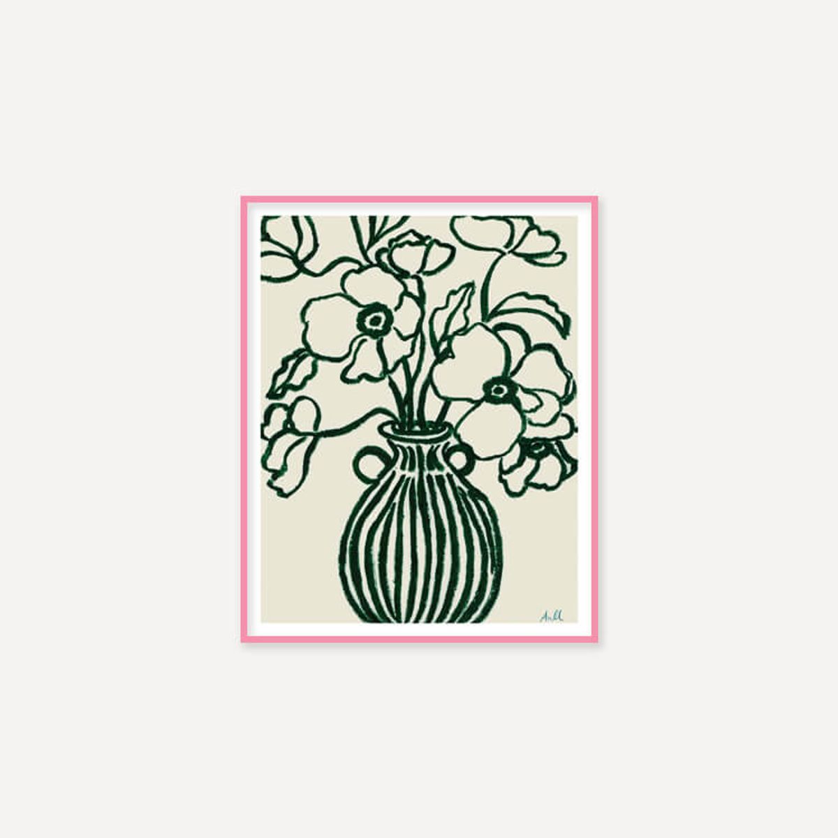 그릿시즌(GREET SEASON) 이나 세실 이베르센 Poppy Studies III (액자 포함)
