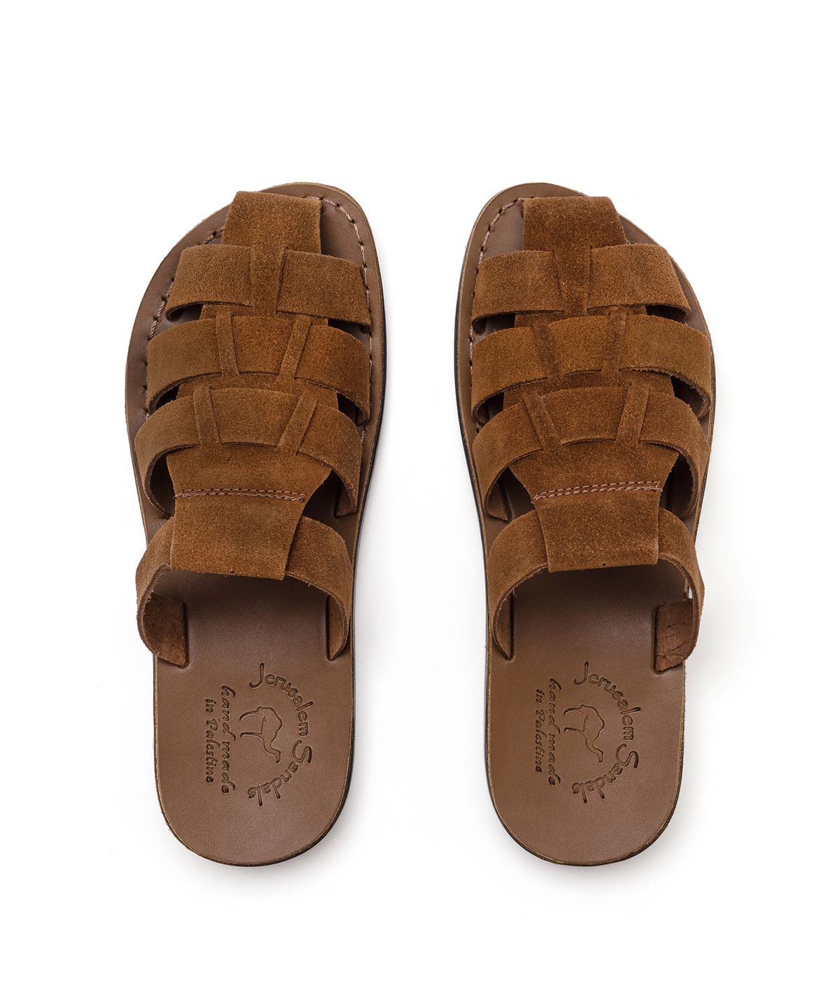예루살렘 샌들(JERUSALEM SANDALS) NO.1063 MICHAEL SLIDE_HONEY_SUEDE (남녀공용)
