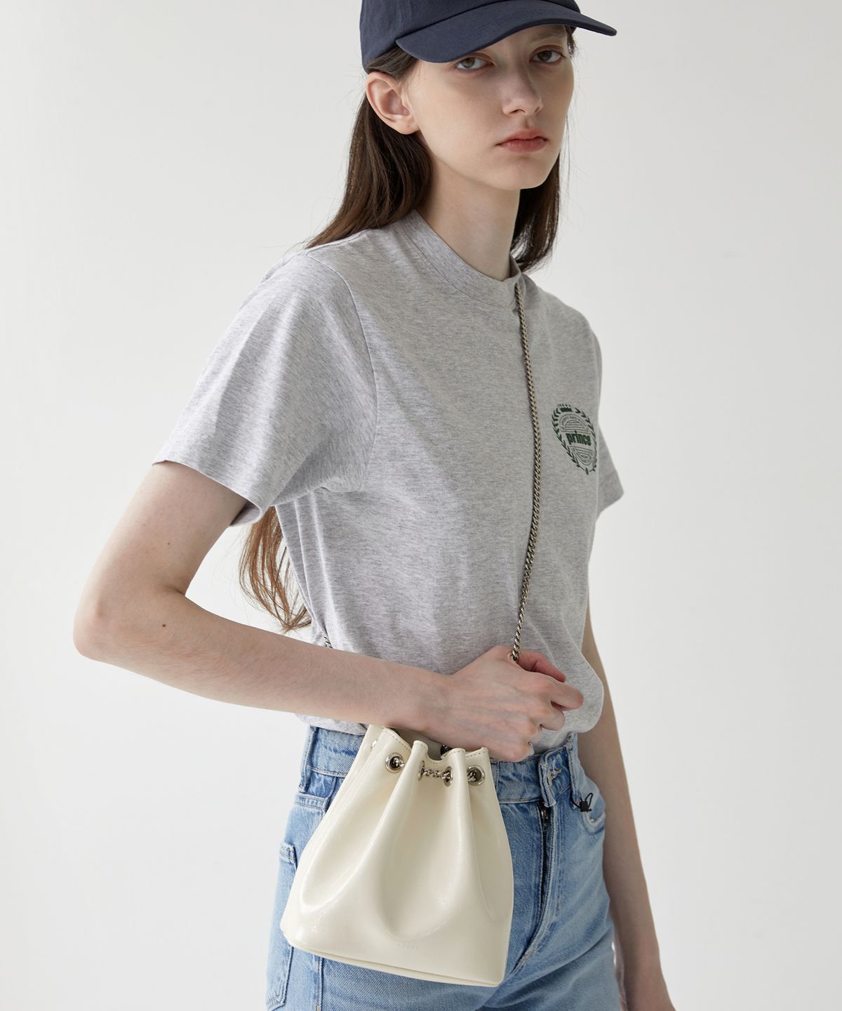 앤오즈(ANODDS) TIWI chain leather bucket bag 5 color