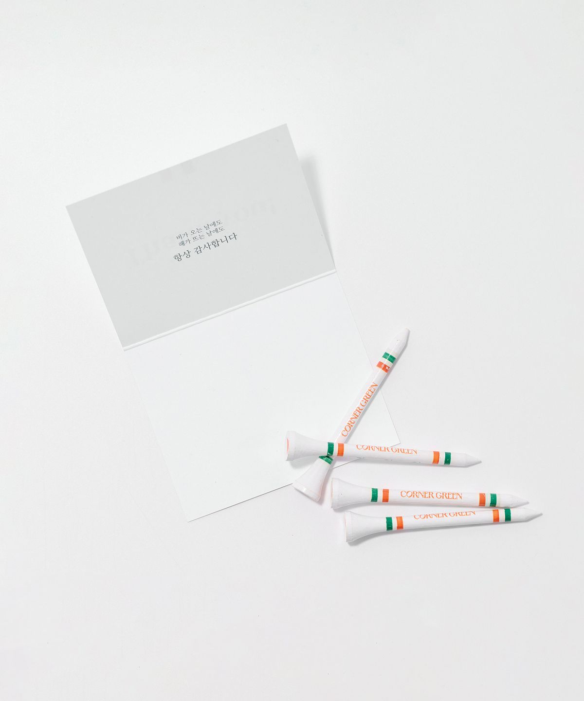 코너그린(CORNER GREEN) 땡스 기프트팩  골프티 40개세트 GTT40WHI