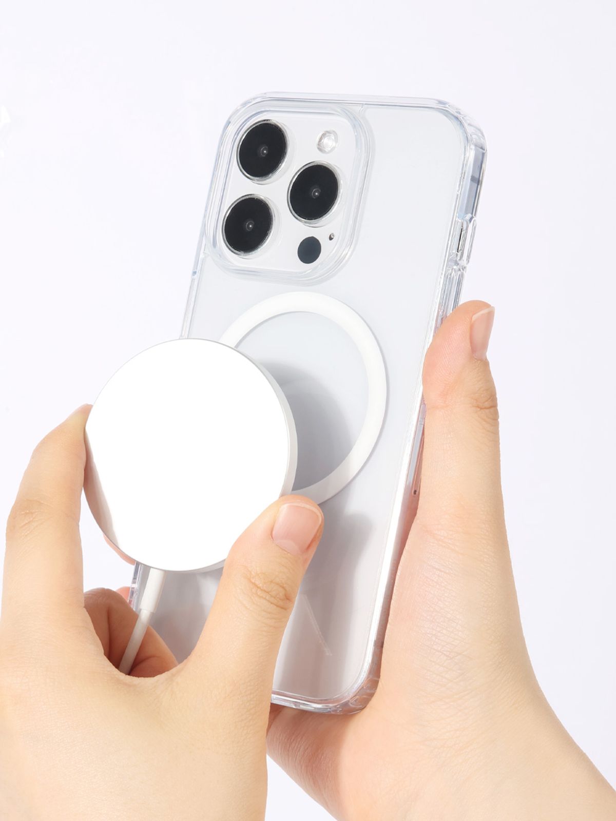 디자인스킨(DESIGNSKIN) 아이폰 피닉스 범퍼 맥세이프 케이스 - 올클리어