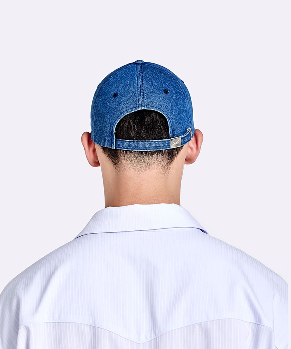 51퍼센트(51PERCENT) Denim Logo cap - Deep blue