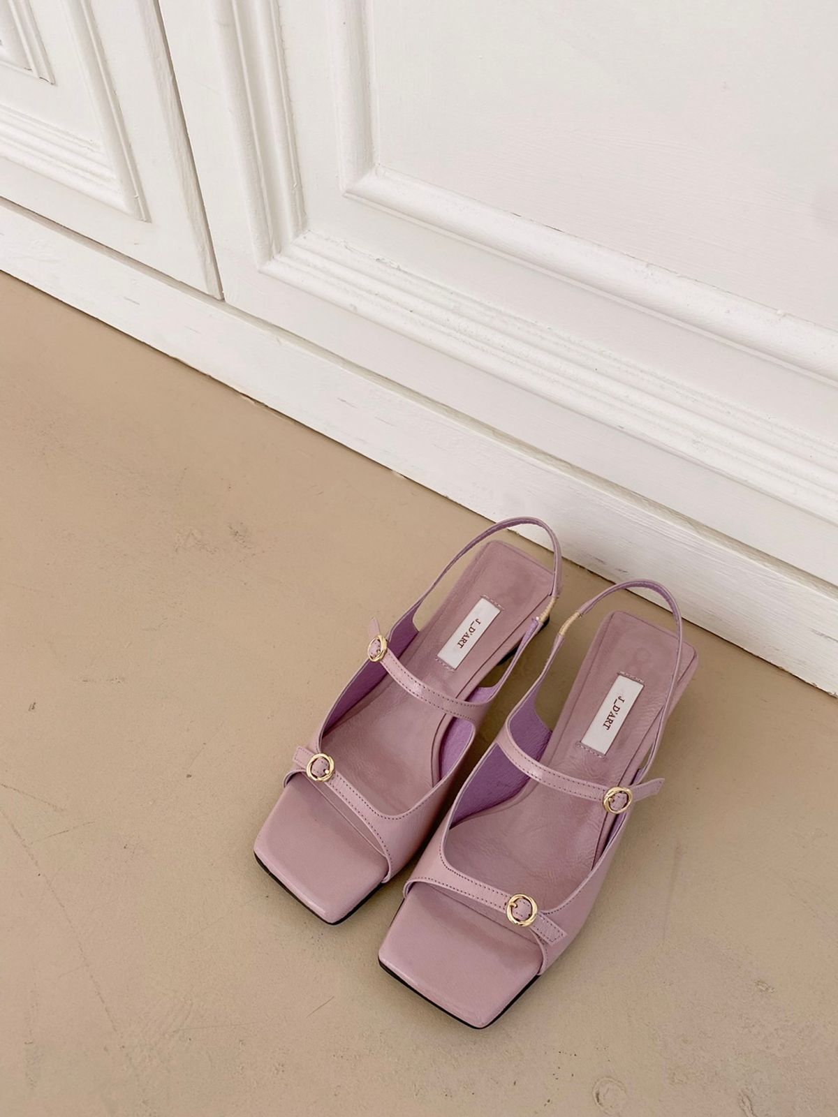 쥬다르(JEU DART) angel two buckle sandal lilac