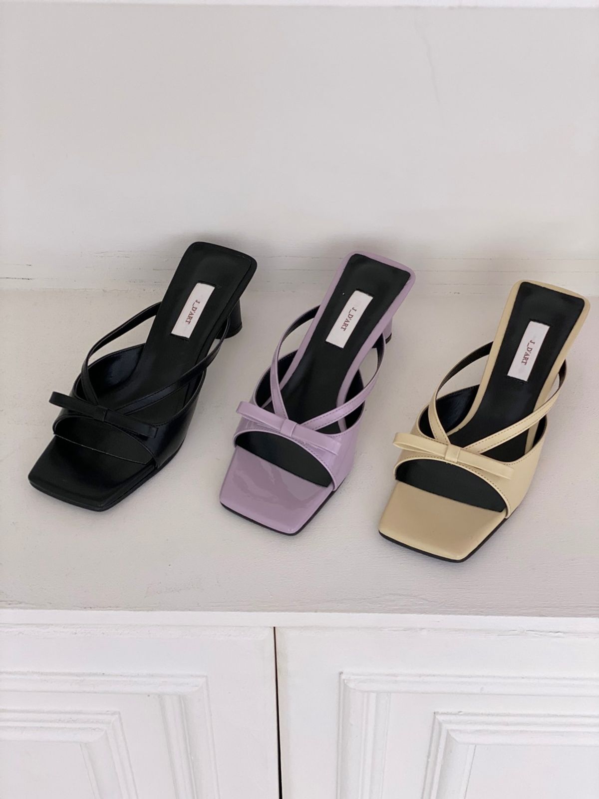 쥬다르(JEU DART) angel two buckle sandal wine