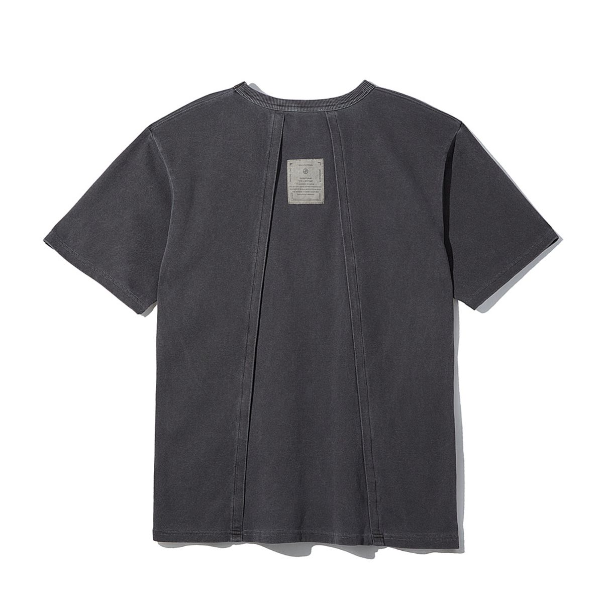 왕관(WANGGWAN) 피그먼트 포켓 BCT 오버핏 반팔 티셔츠 (Charcoal)