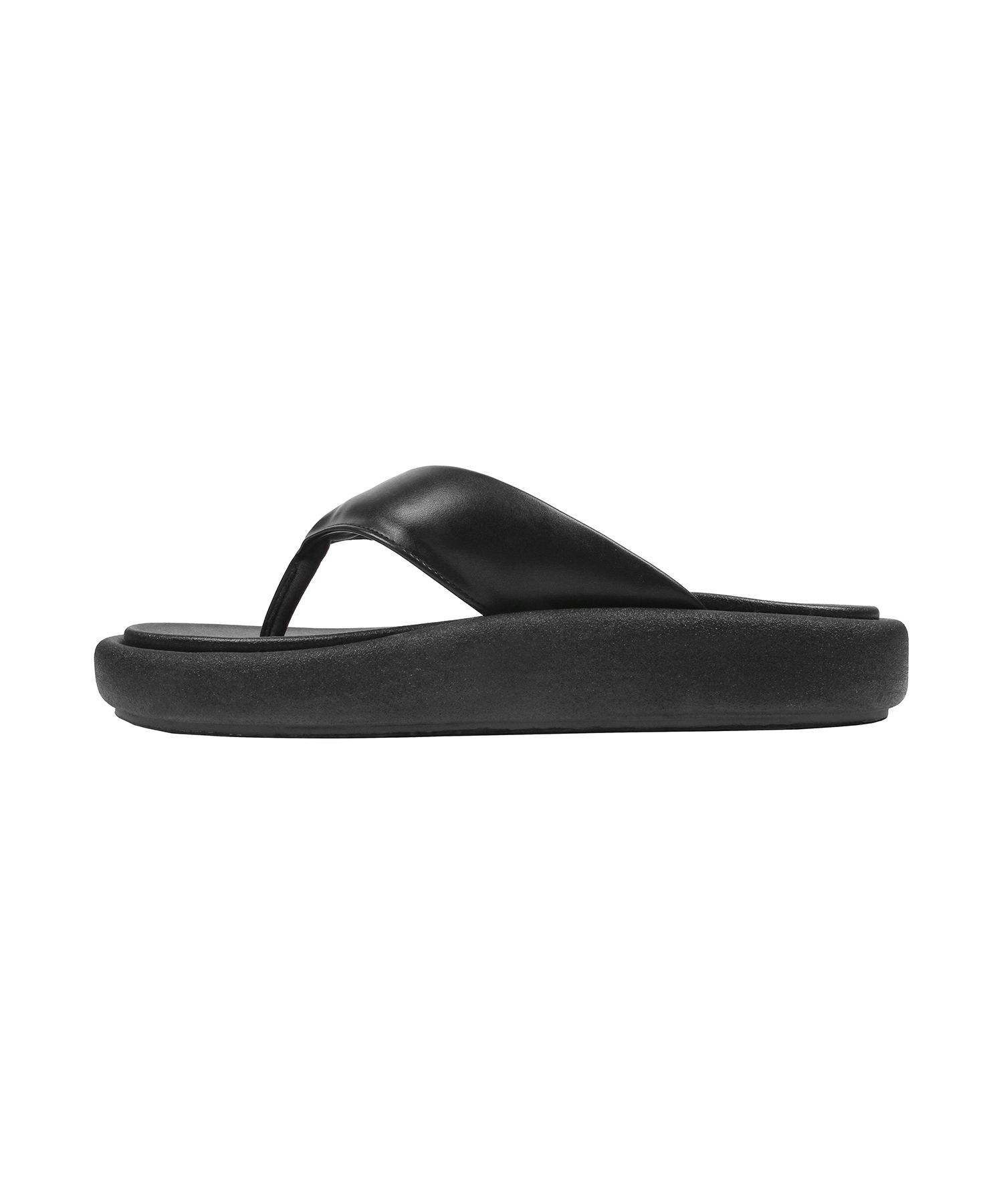 【DOFFJASON】 Greet Volume Leather Flipflop MUSINSA | DOFFJASON Greet Volume Leather Flip Flops BLACK