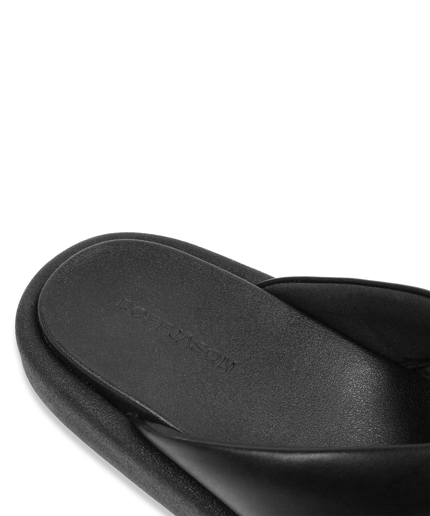 【DOFFJASON】 Greet Volume Leather Flipflop MUSINSA | DOFFJASON Greet Volume Leather Flip Flops BLACK