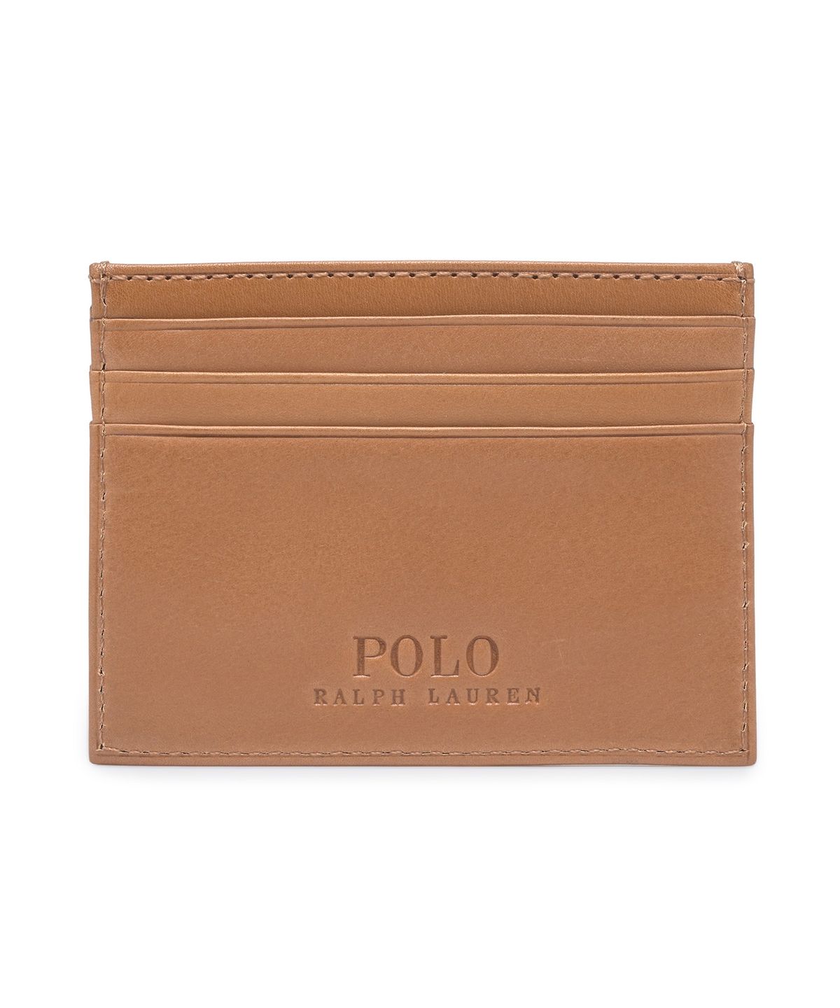 폴로 랄프 로렌(POLO RALPH LAUREN) 빌폴드 카우 레더 카드 케이스 - 베이지