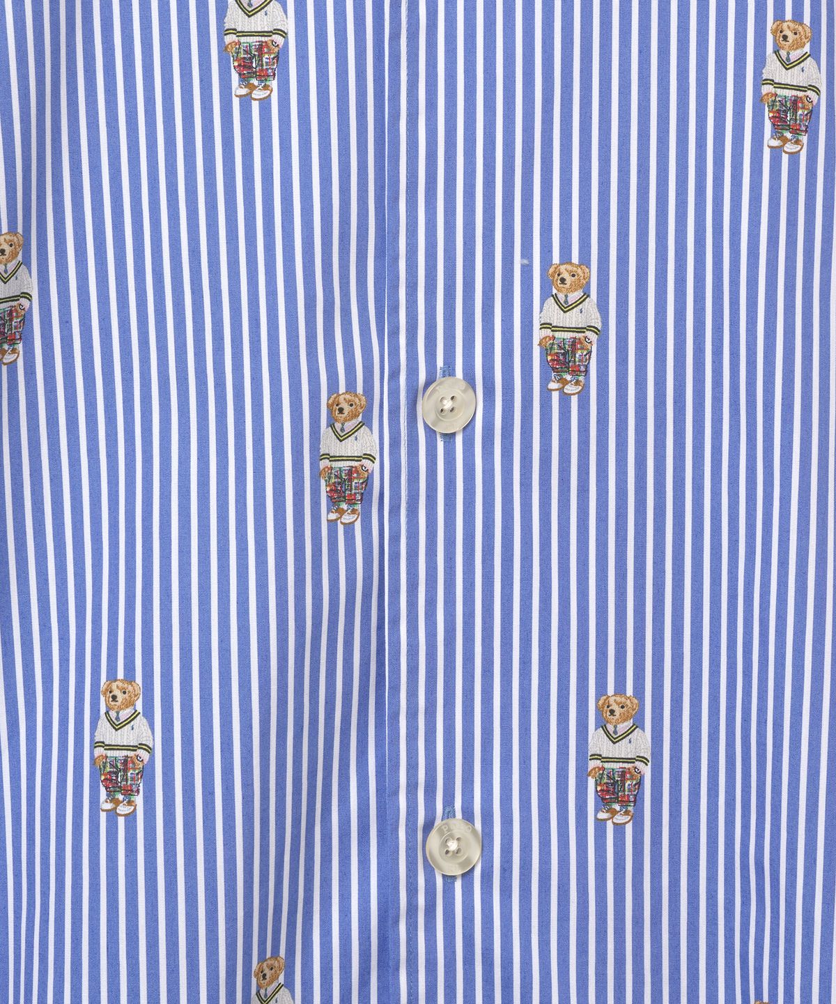 폴로 랄프 로렌(POLO RALPH LAUREN) 숏슬리브 베어 파자마 세트 - 블루