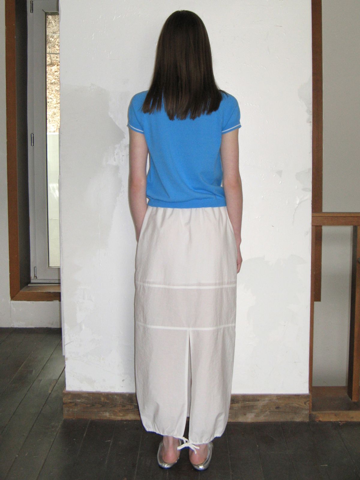 시눈(SINOON) STRING LONG SKIRT (WHITE)