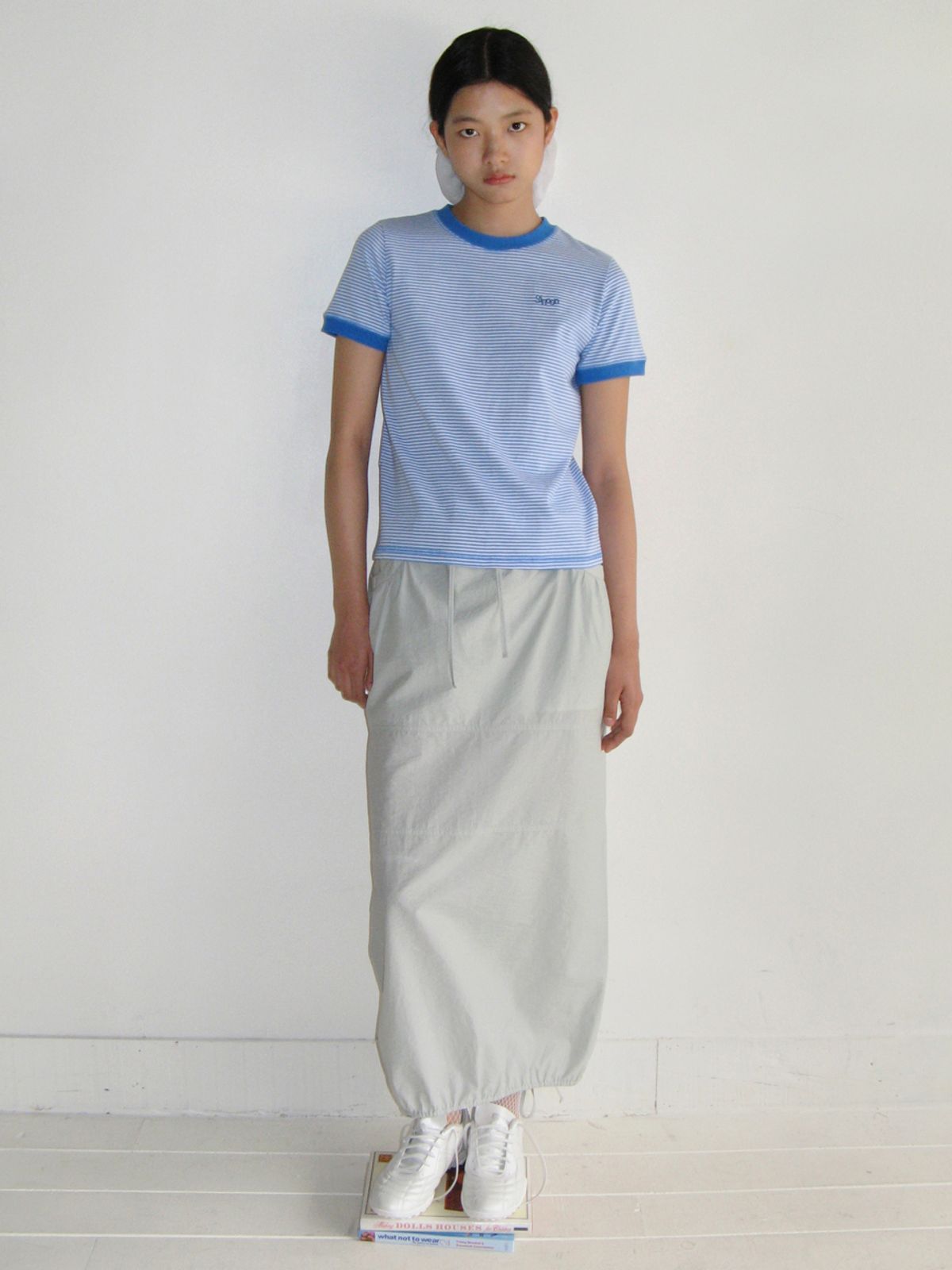시눈(SINOON) STRING LONG SKIRT (MINT GREEN)
