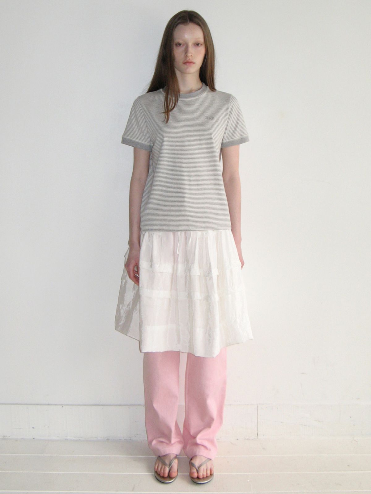 시눈(SINOON) PIGMENT WASHING PANTS (LIGHT PINK)