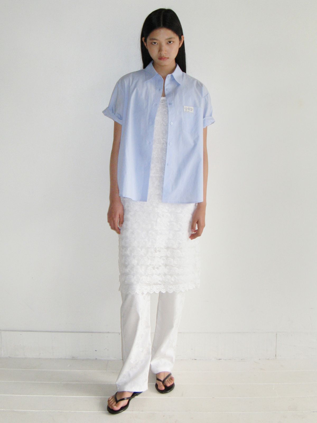 시눈(SINOON) FLOWER LACE DRESS (WHITE)