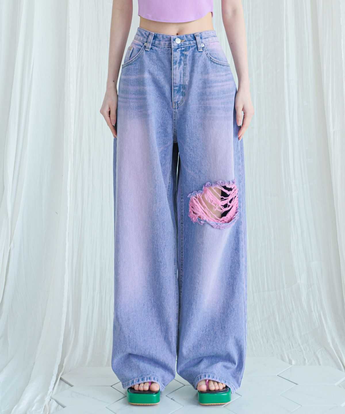 어반드레스(AVANDRESS) This is wide pants VINTAGE PINK