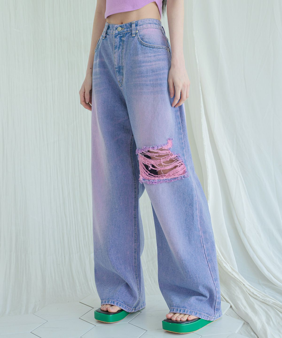 어반드레스(AVANDRESS) This is wide pants VINTAGE PINK