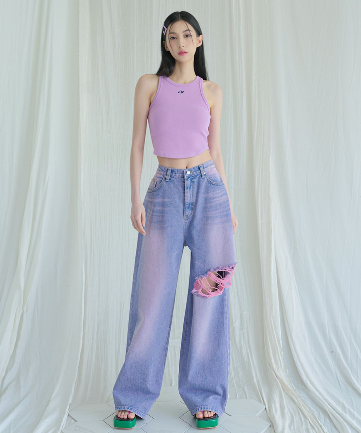 어반드레스(AVANDRESS) This is wide pants VINTAGE PINK
