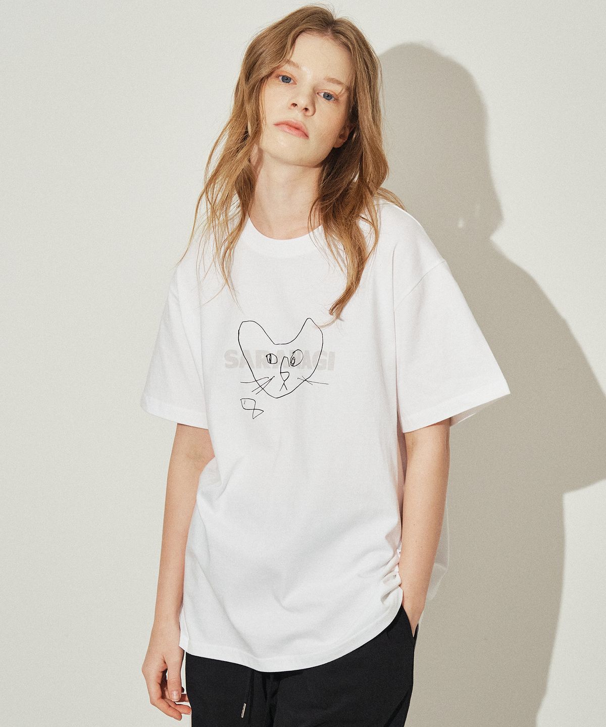 사라나기(SARANAGI) SE05-DOODLE TSHIRT WHITE