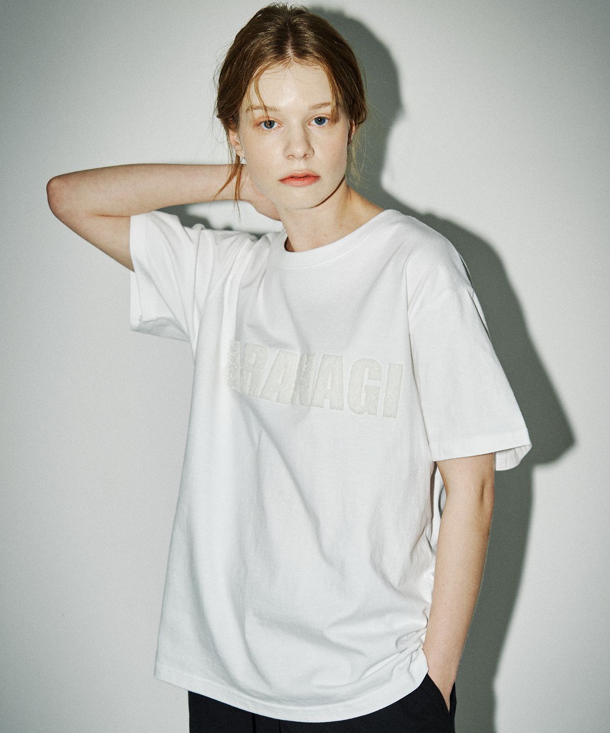 사라나기(SARANAGI) SE06-PATCH TSHIRT WHITE-WHITE