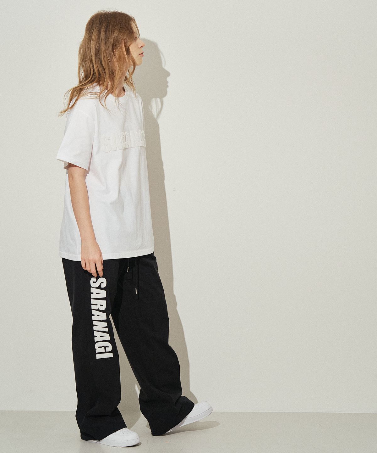 사라나기(SARANAGI) SE06-PATCH TSHIRT WHITE-WHITE
