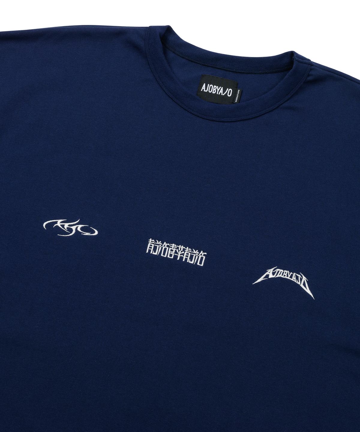 아조바이아조(AJOBYAJO) Total Logo T-Shirt [NAVY]