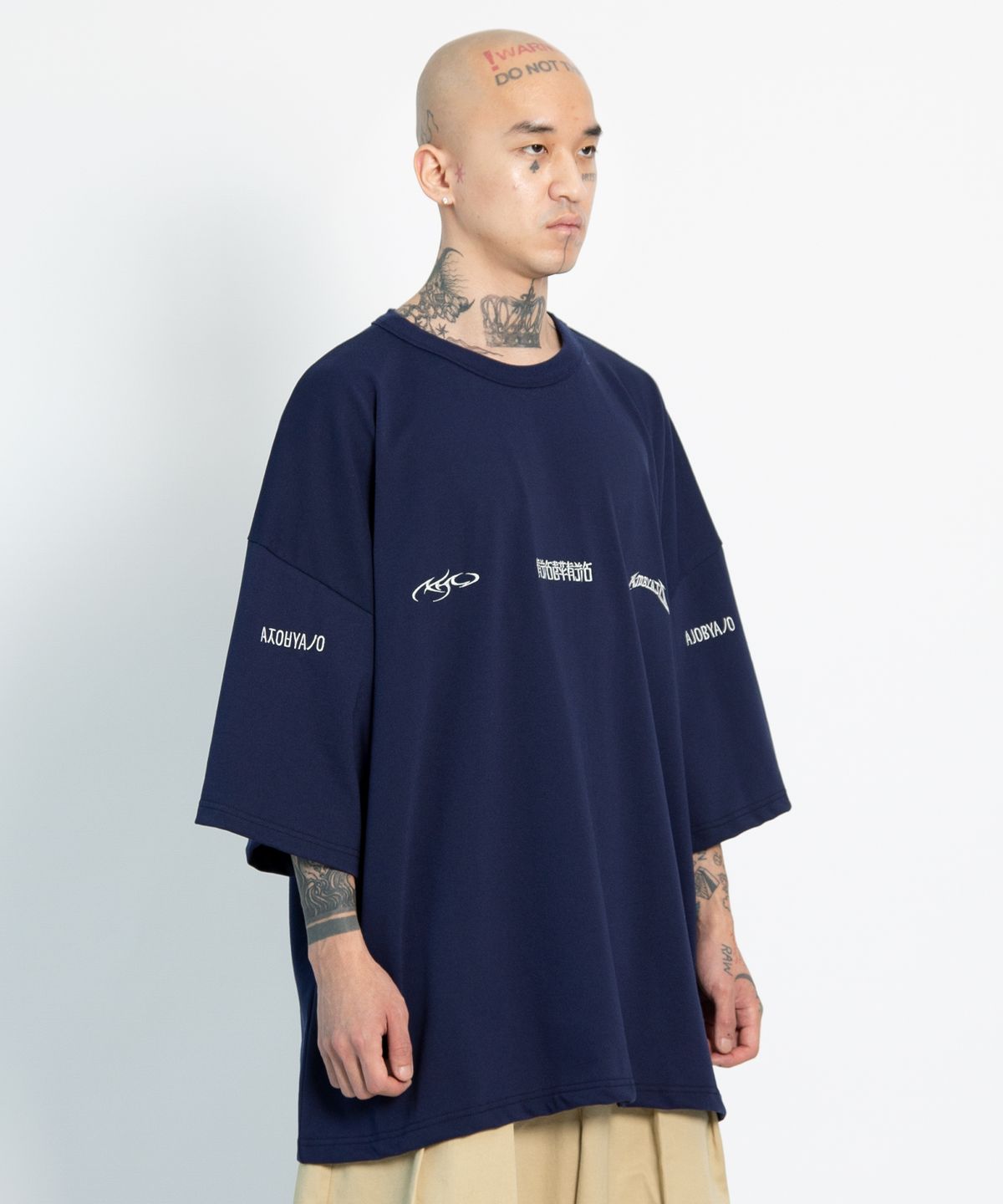 아조바이아조(AJOBYAJO) Total Logo T-Shirt [NAVY]