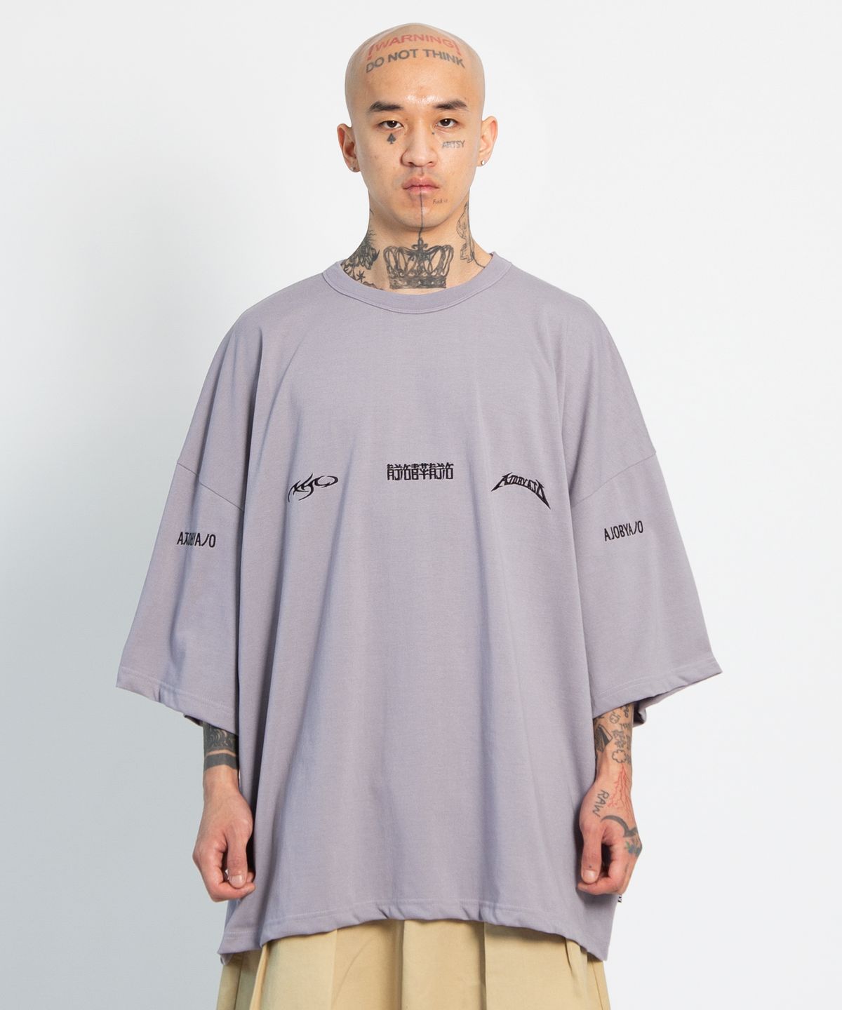 아조바이아조(AJOBYAJO) Total Logo T-Shirt [GREY]