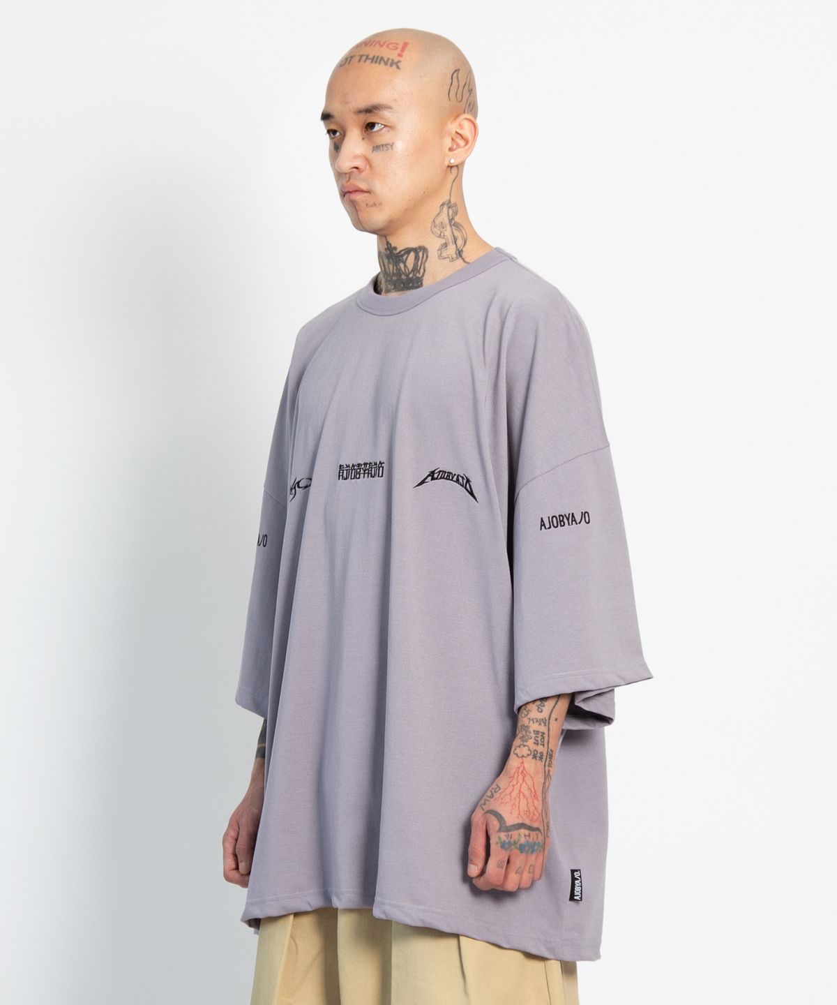 아조바이아조(AJOBYAJO) Total Logo T-Shirt [GREY]
