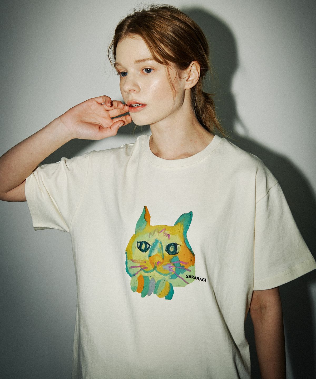 사라나기(SARANAGI) SE07-ROOM THRED TSHIRT CREAM