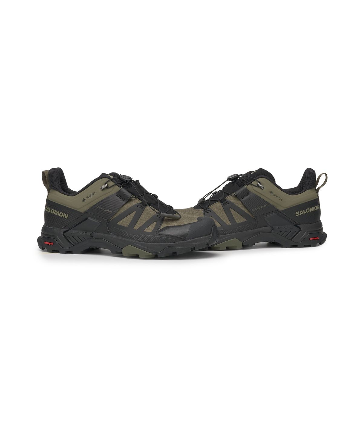 살로몬(SALOMON) X 울트라 4 GTX - 딥 리첸 그린:블랙:올리브 나이트 / L41385300