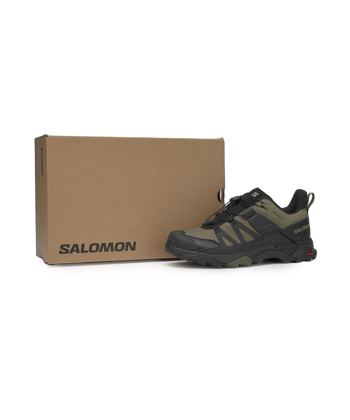 살로몬(SALOMON) X 울트라 4 GTX - 딥 리첸 그린:블랙:올리브 나이트 / L41385300