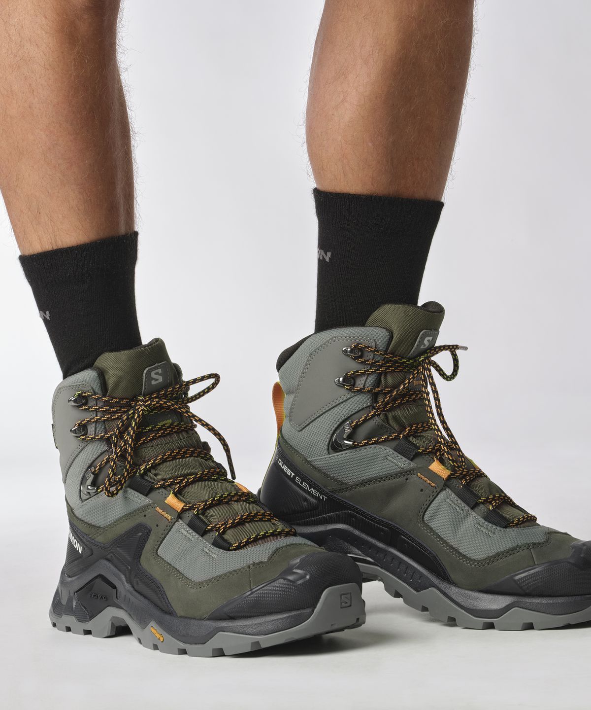 살로몬(SALOMON) 퀘스트 엘리먼트 GTX - 퓨터:벨루가:벅스킨 / L47157300